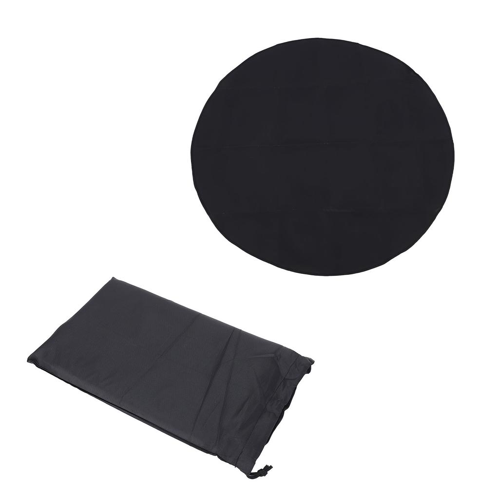 Round Fire Pit Mat for Outdoor Grill Fiberglass Oil Proof Fireproof Under Grill Mat Deck Patio Protector for Camping