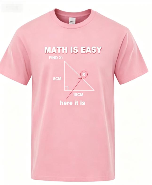 Unisexs High Quality TShirt Cotton Blend Casual Funny Math Print Cool Loose ONeck T Shirt For Unisex Short Sleeve TShirt Male Tops