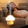 USB Rechargeable Mushroom Tap Light Humidifier for Bedroom or Desktop with Large Spray