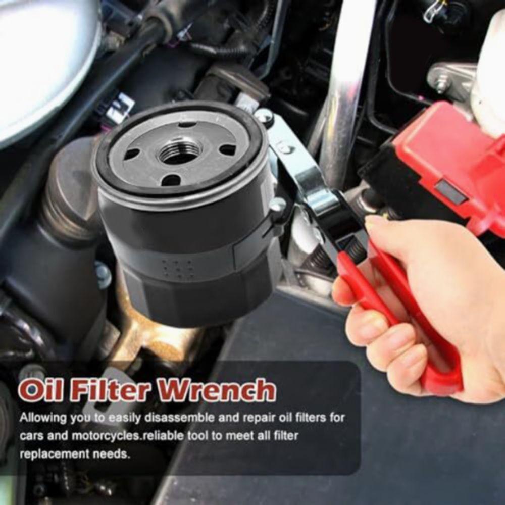 Ergonomic Handle Filter Removal Tool Steel Band Adjustable Filter Wrench  Mechanics Tool