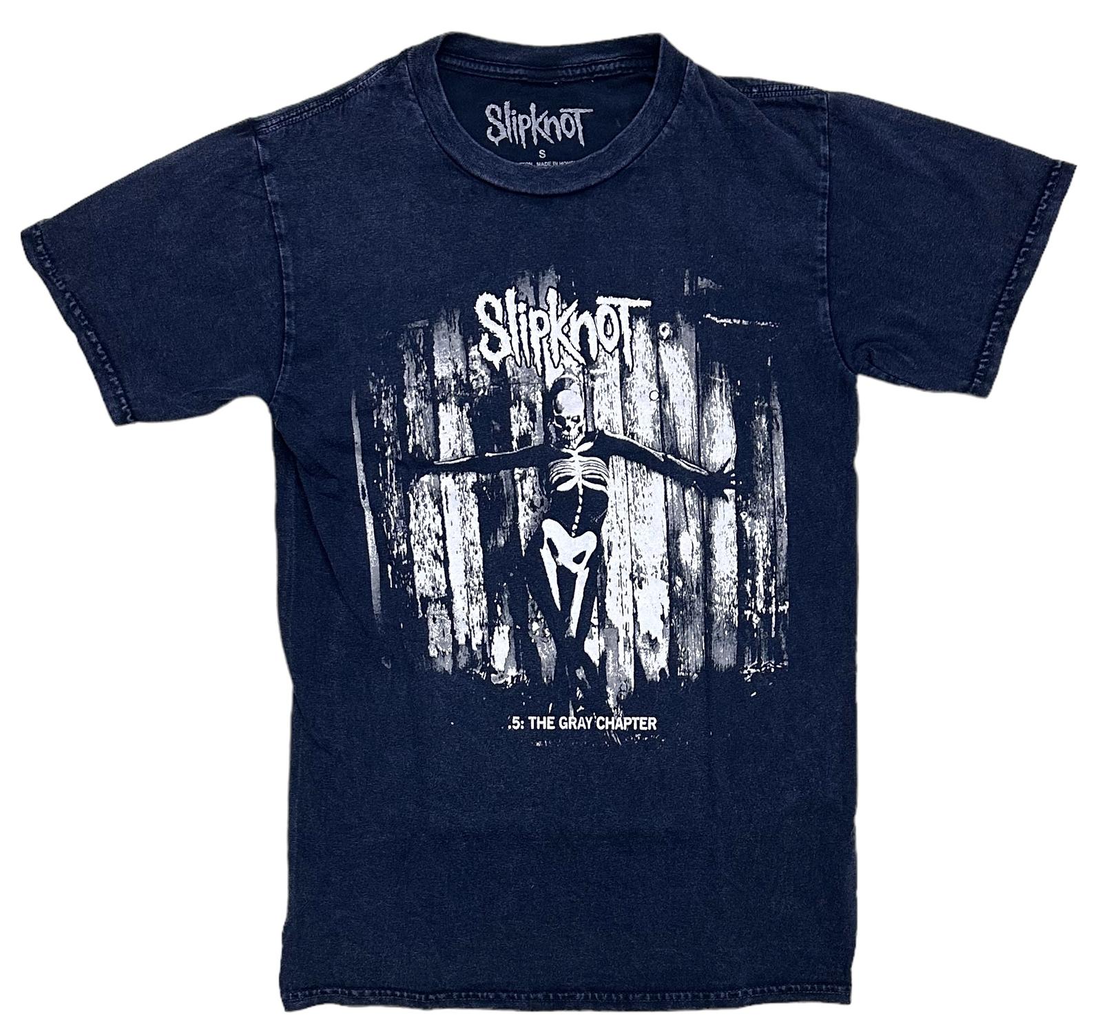 Slipknot Men Official Merchandise The Gray Chapter Blue Washed Tee T-shirt S