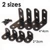 10Sets Furniture Fastener Corner Brace Joint Iron Shelf Support Bracket Durable Angle Bracket