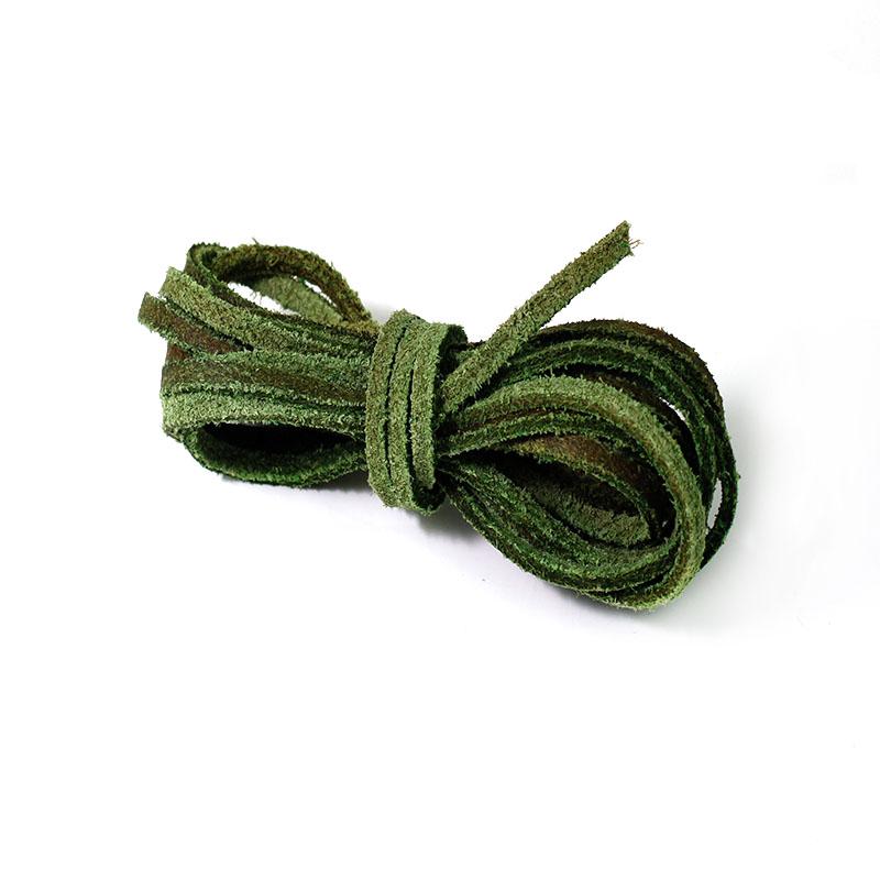 2M Genuine Cow Leather Cord Rope 3x2mm Flat Leather Strap String for DIY Bracelet Necklace Pendant Jewelry Making Accessories
