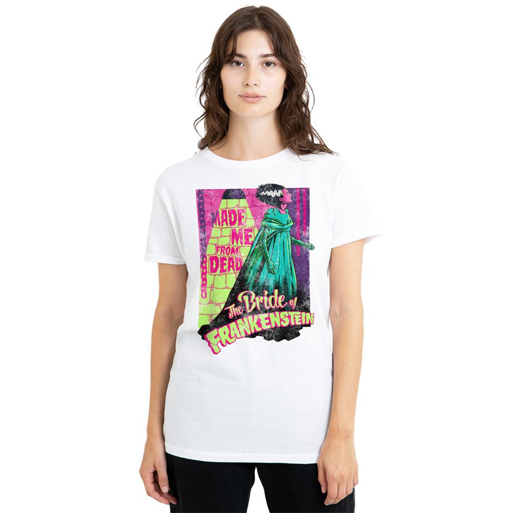 Universal Monsters Womens/Ladies The Bride Of Frankenstein Neon T-Shirt