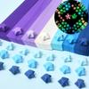 210/540Pcs Lucky Wish Star Decoration Origami Lucky Star Ribbons Colors Strips Paper Folding Kit Wishing Star For Kids