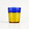 Vintage Color-Block High Borosilicate Glass Cup for Water, Tea, Coffee, & Milk