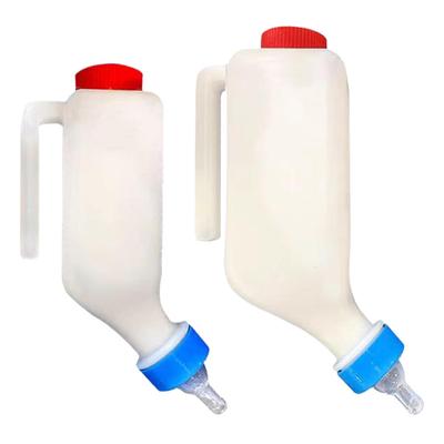 Ziegenmilch-Flasche mit Sauger Tragbare Kälber-Trinkflasche für Lamm Kalb Ochsen Nutztiere Viehbedarf