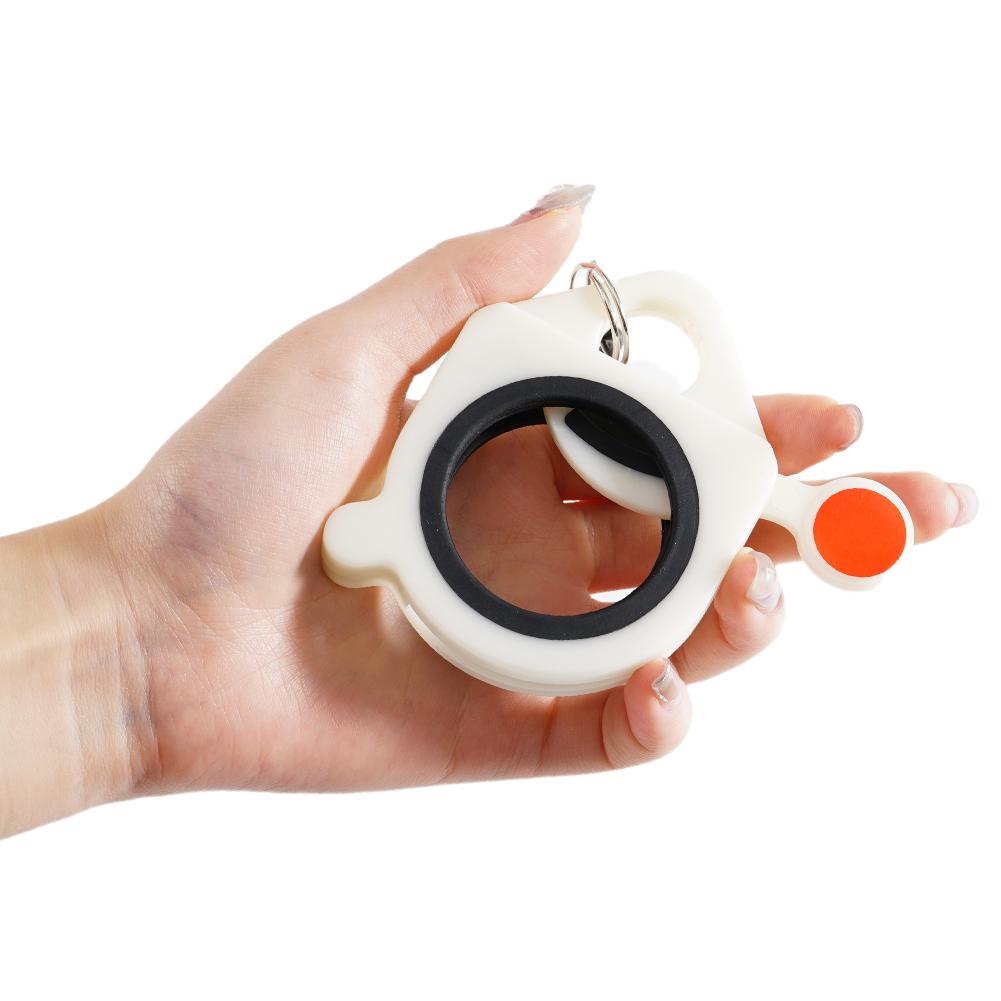 Cable Tie Organizer Portable Fluorescent Storage Plastic Cable Tie Holder Cable Tie Storage Tool Key Chain Portable Zip Ties