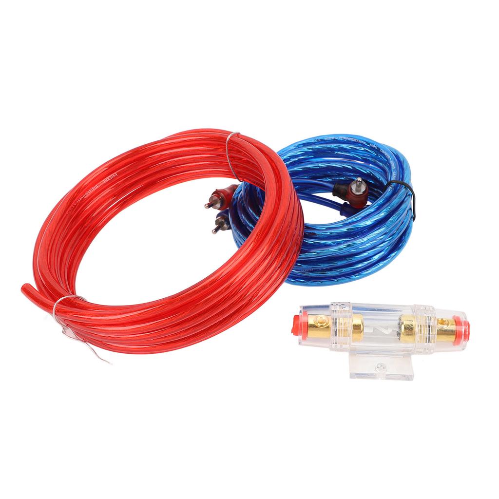 10 Gauge Amplifier Installation Kit 14.76ft Power Cable Subwoofer AMP Wiring Kit with 60A Fuse for Car Radio Subwoofers
