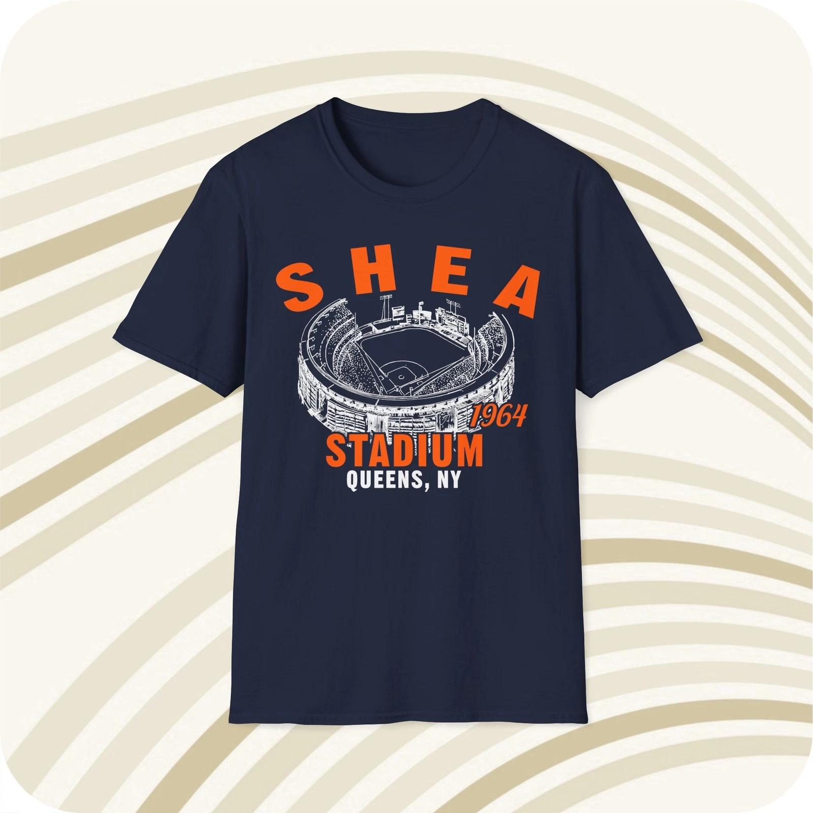 Throwbackmax Shea Stadium 1964 Classic Cut Baseball T shirt - New York Mets 3XL