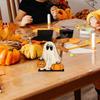 Ghost Pattern Pumpkin Ghost Ornament Handmade Halloween Pumpkin Ornament  Party Supplies