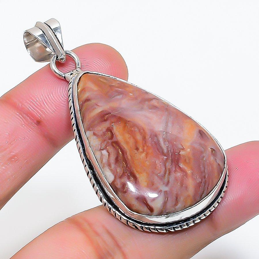 Natural Dolomite Gemstone Handmade 925 Sterling Silver Pendant 2.09  AP-15093