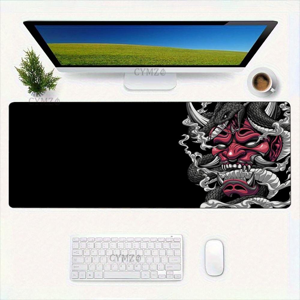 Fantasy demon mask theme gaming Mouse Pad Desk Mat rubber antislip Durable desk accessories Keyboard desktop pads maus pad rug 300x800x2mm