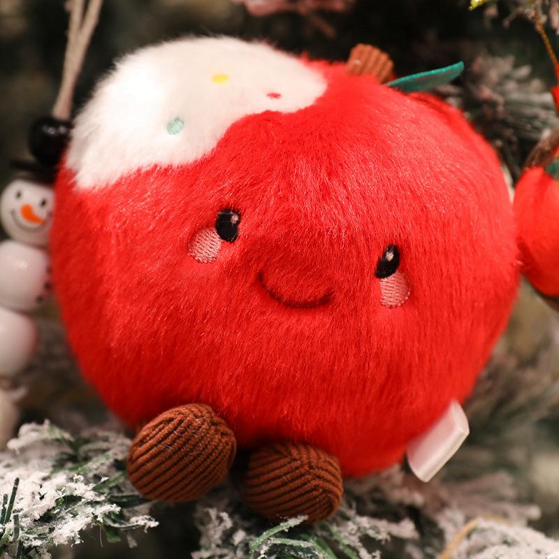 Adorable Merry Xmas Plush Toy Holiday Present Stuffed Gentle Santa Claus Gingerbread Man Sock Bell Tiny Xmas Tree Home Decor