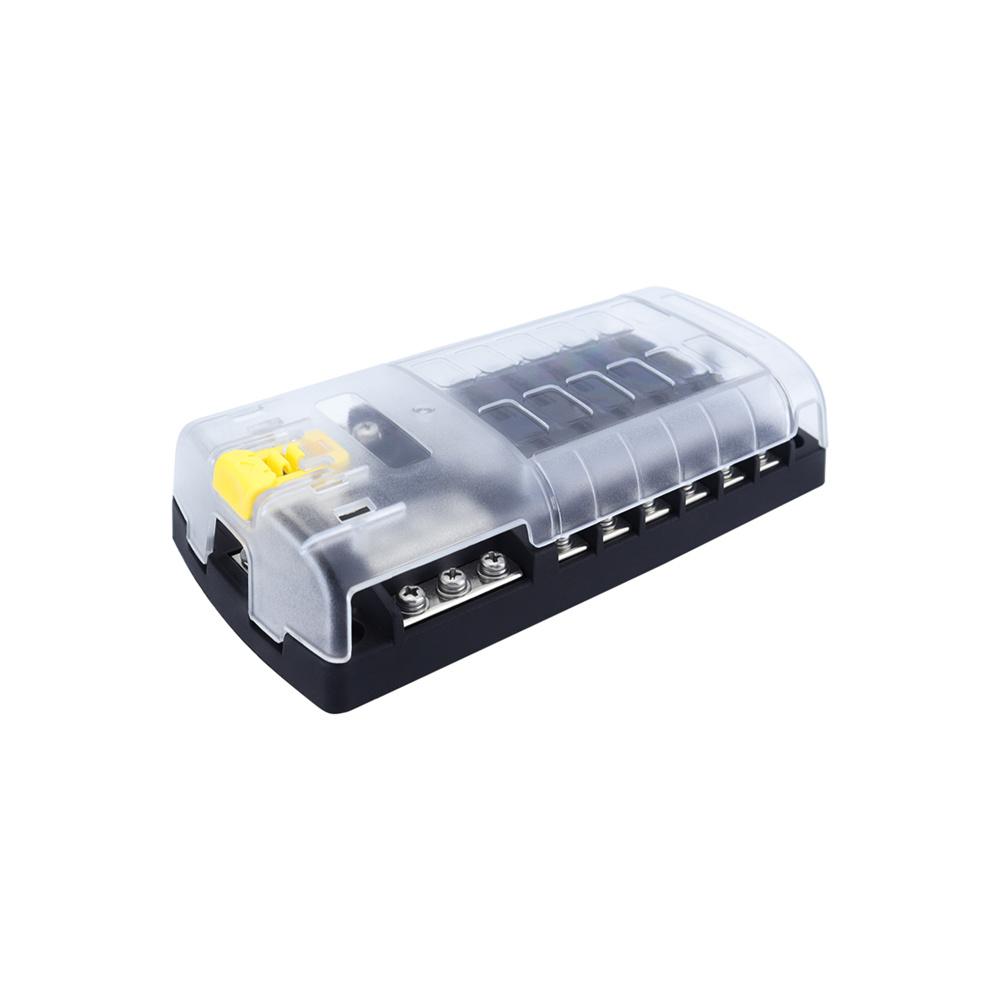 12 Way Circuit Blade Fuse Box Holder Block 100A 32V For Car Truck RV Boat Marine