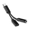 2 In 1 Type-c To 3.5mm Earphone Audio Jack Charging Cable Converter Adapter