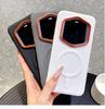 Phone Cases honor,Faux‑Leather Magnetic Phone Case, Supports Wireless Charging