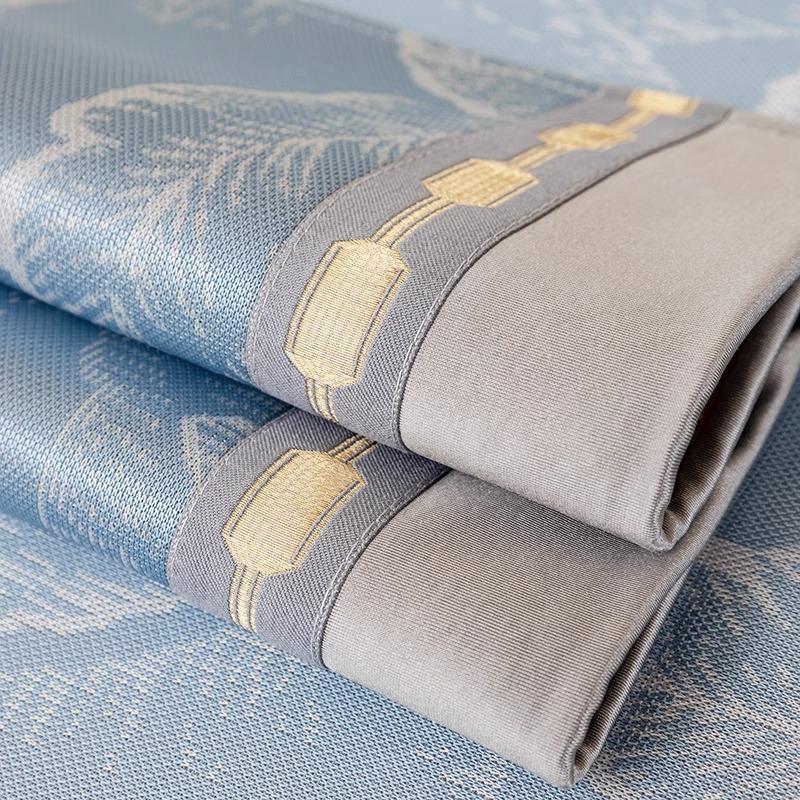 Nuovo Stile Cinese Antiscivolo Cuscino per Divano Quattro Stagioni Universale Colore a Contrasto Stile Lusso Accessibile Copertura per Sedile di Fascia Alta Copertura Copertura in Tessuto