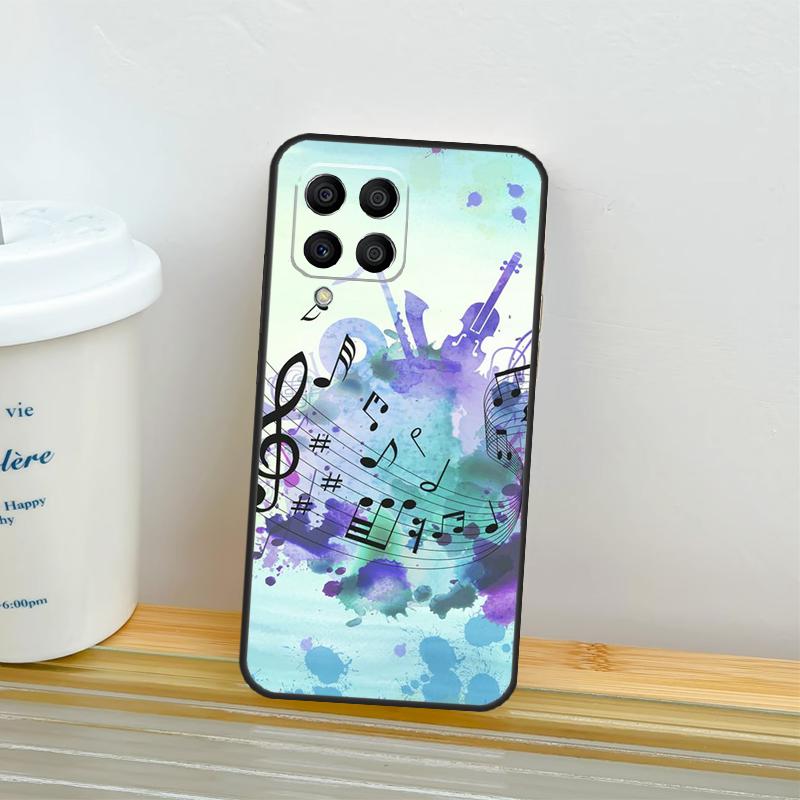 Musikalisk Musiknot Fodral För Samsung Galaxy M52 M32 M12 M16 M14 M54 M13 M33 M53 M56 M36 M31 M11 M35 M55 M15 M06
