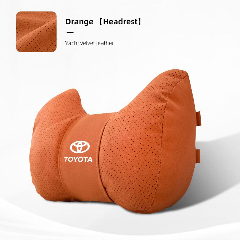 Car Headrest/Lumbar Support Neck Pillow Protection Pads For Toyota Corolla Yaris Aygo Prius CHR Camry Auris Avensis Land Keyring
