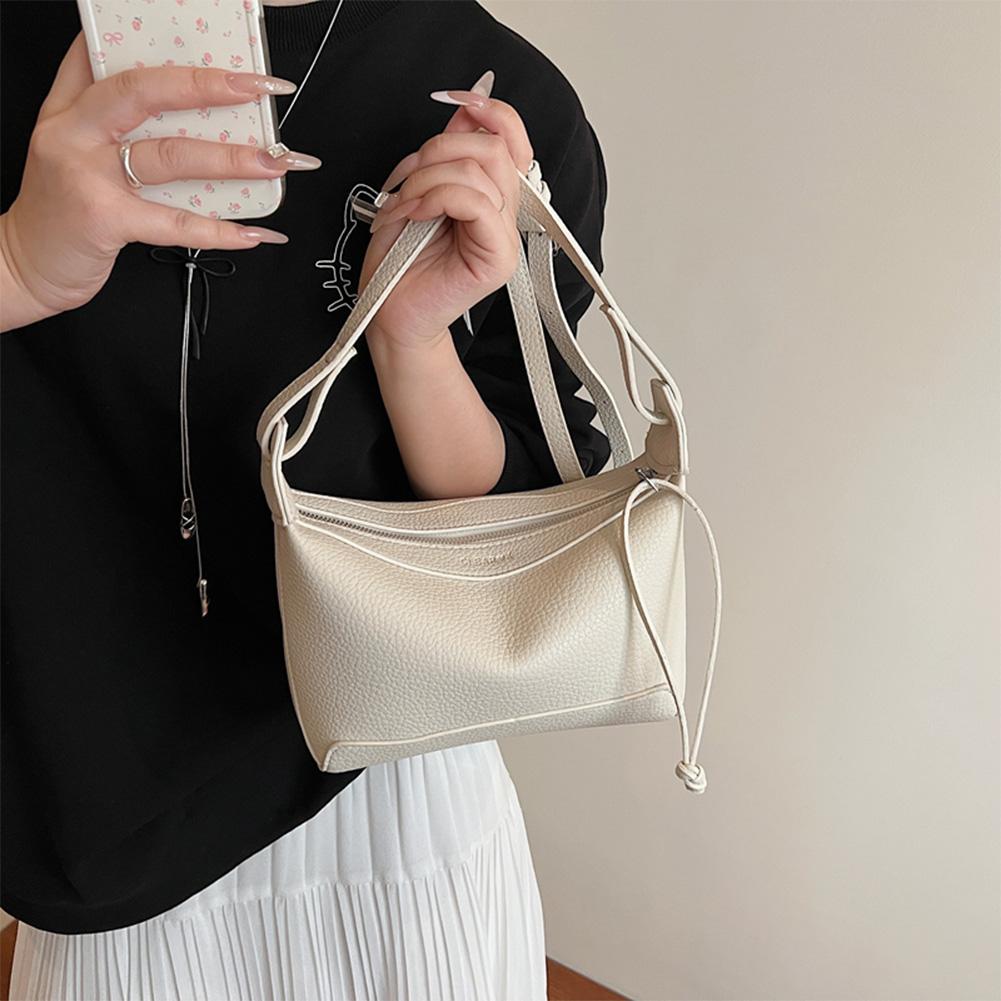 PU Leather Messenger Bag with Zipper Satchel Purse Crossbody Bag for Women Work Travel Shopping хаки