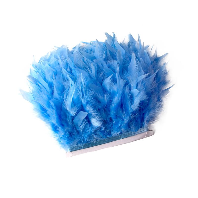1Yards Dyed Turkey Feathers Trim Crafts Ribbon 10-15Cm White Feather Fringe For Wedding Dress Decor Sewing Accessories Plumas