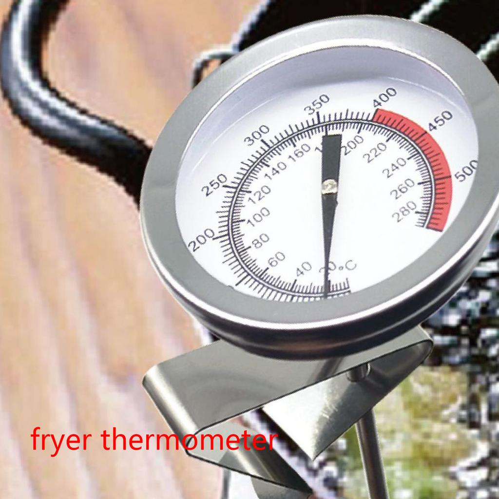 Deep Fry Thermometer with Clip Instant Read Dial Thermometer Meat Thermometer