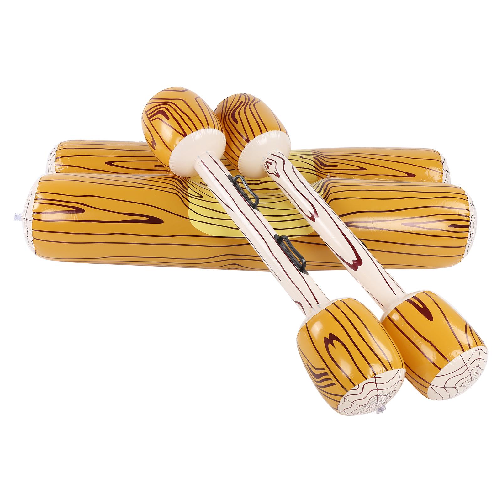 

Wood Shape Water Sport Float Inflatable Log Toy for Swimming Game Party Entertainment