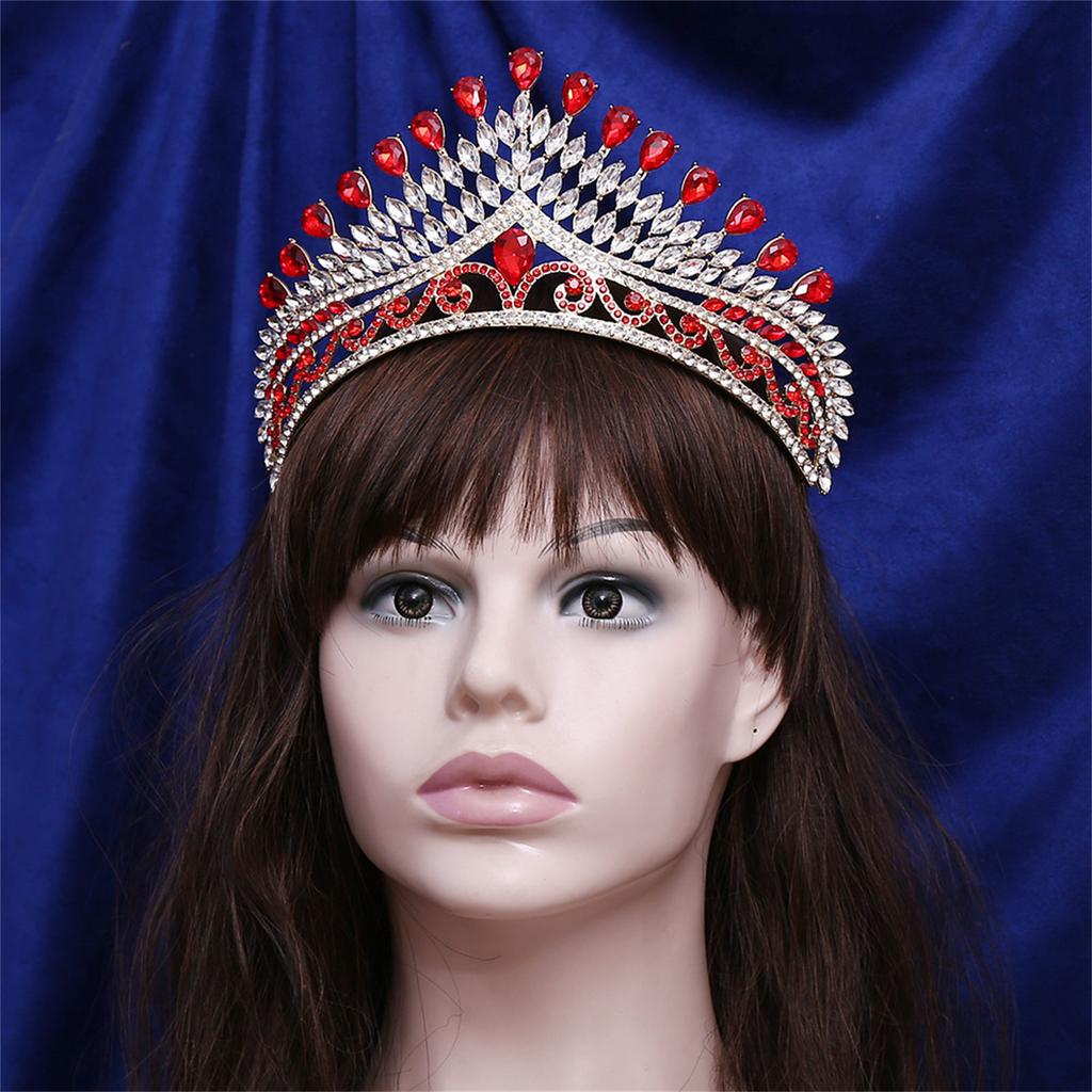 Bridal Rhinestone Crown Alloy Material Luxury Style Wedding Hair Accessory