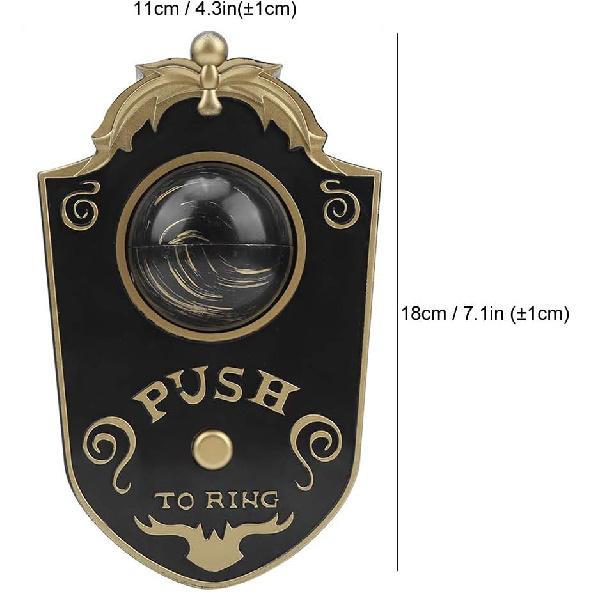 Zerone Halloween OneEyed Doorbell Eyeball Decoration Open Eye, Scary Sound, Easy Hanging for Teasing or Frightening Battery Powered (P018 one-Eyed