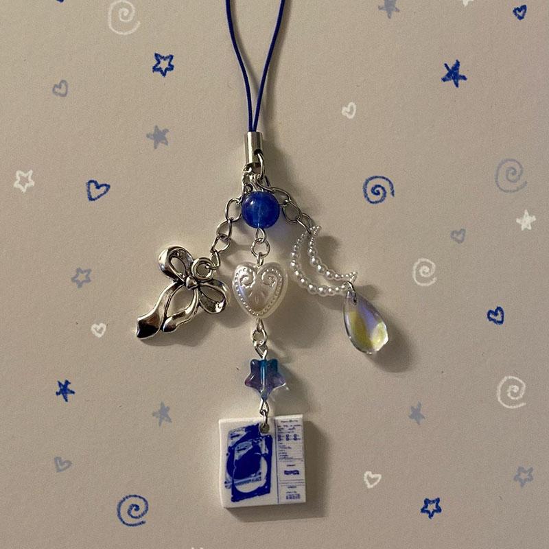 wave to earth phone charm keychain Handmade