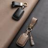 Car Key Cover Is Suitable For Kia Leather High-Grade Pure Manual Stitching Key Protection Case Chain