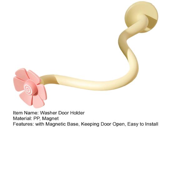 Frontlaster Dørstøtte Vaskemaskin Dørholder med Magnetisk Base Holder Døren Åpen Luktforebygging Avtakbar Tørketrommel Vaskemaskin Stopper