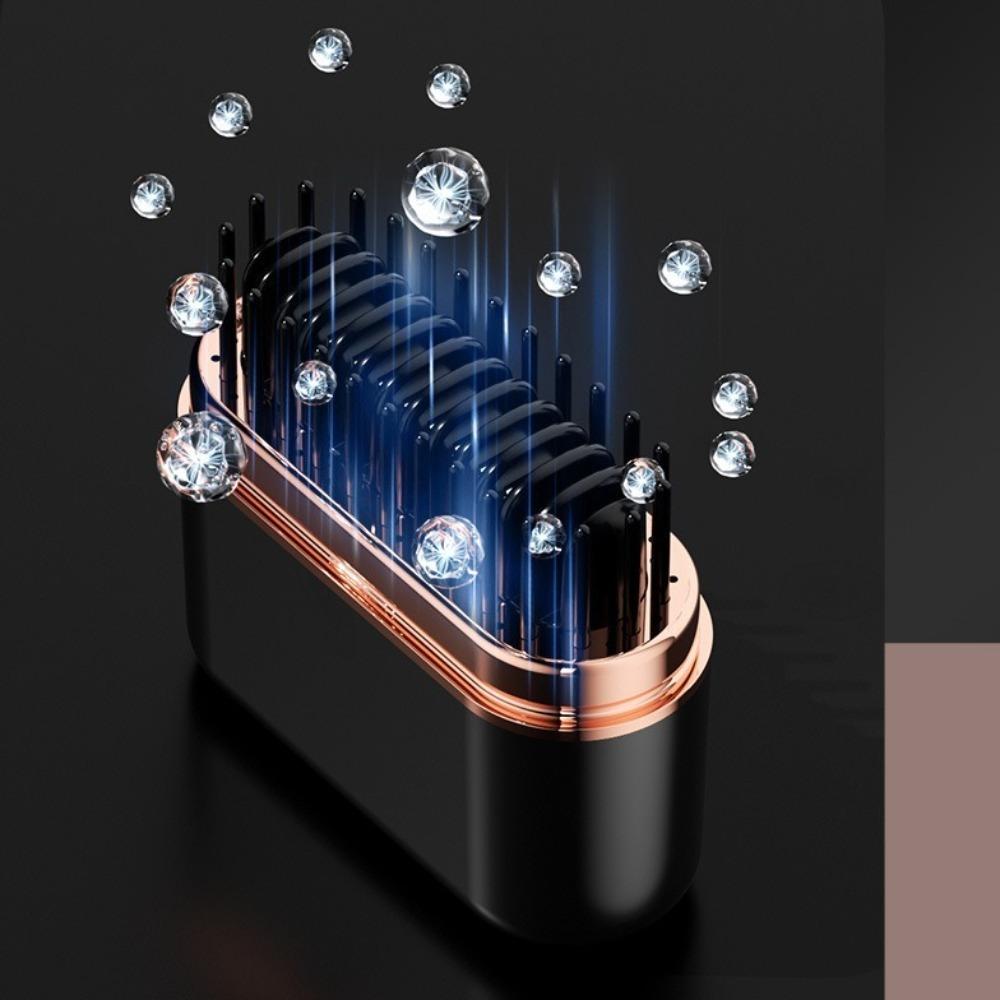 2 in 1 Cordless Mini Straightener Double Anti-Scald Electric Hair Brushes For Men Women