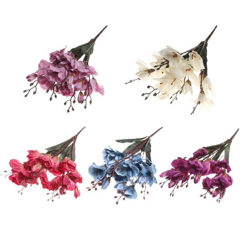 Beautifully Crafted Faux Magnolia Silk Floral Bouquet For Home And Party Decor