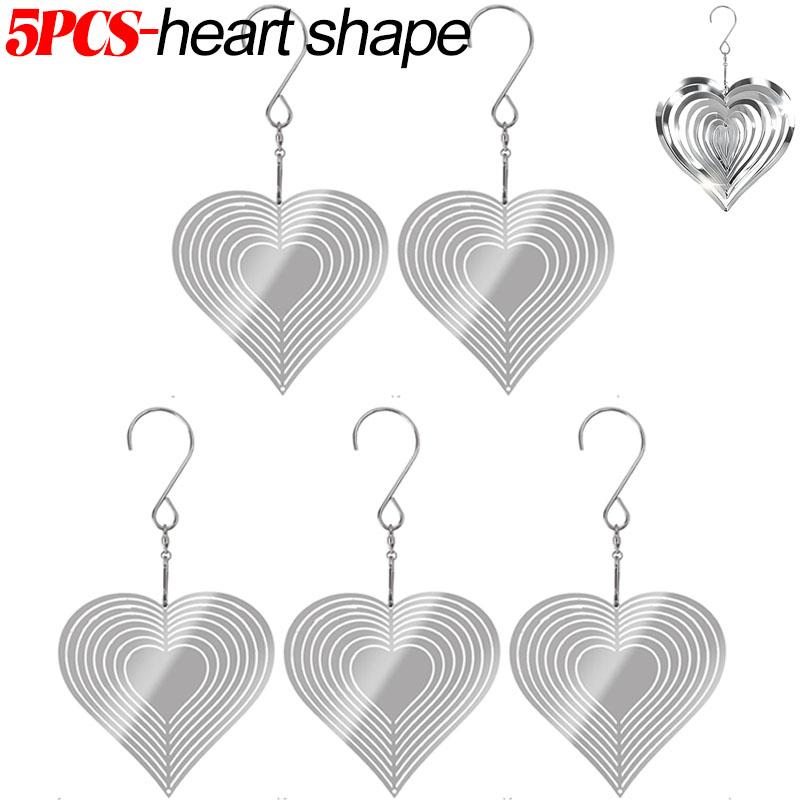 Reflective Hanging Bird Repeller Discs Wind Chime Bird Deterrent for Garden Decorative Birdproofing Reflectors to Keep Bird Away