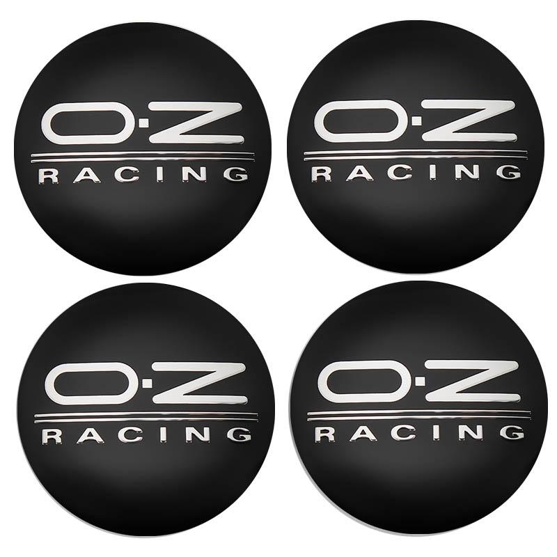 4Pcs 56mm OZ Racing Logo Pattern Car Wheels Center Badge Emblem Fashions Hub Cap Sticker Exterior Accessories For Auto Universal