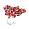 Hanging Bird Chew Toy Multicolor Wooden Block Finch Parakeet Conures Swing