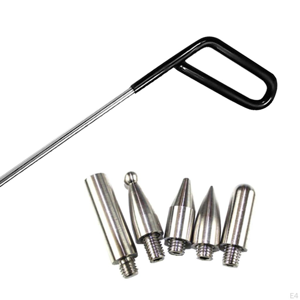 6Pcs Repair Rod Set Push Hooks Hail Damage Remover for Car Body