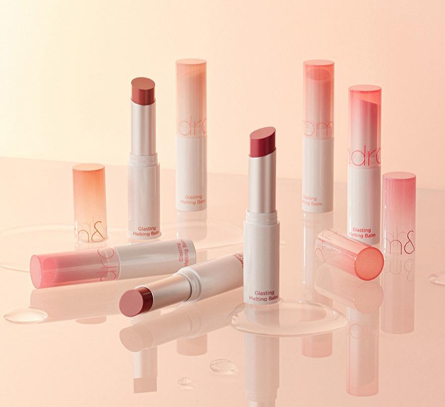 Rom&nd Glasting Melting Balm | Korean Lip Balm, Highly Pigmented, Glossy Lip Balm
