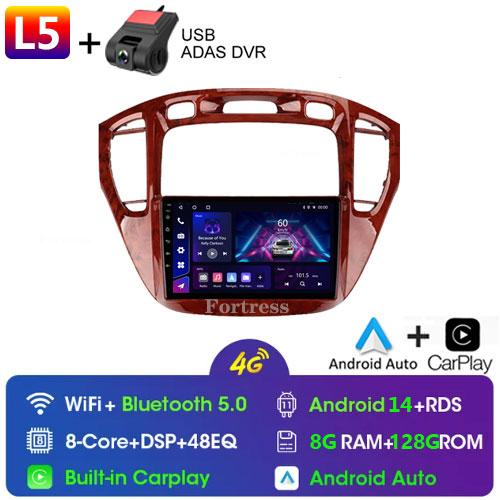 Fortress For Toyota Highlander 1 XU20 2001-2007 Multimedia Video Player Navigation Stereo 2 Din DVD Head Unit Android Car Radio