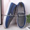 Men's Spring & Autumn Denim Slip-on Shoes - Casual, Comfortable Linen Canvas Board Shoes for Students