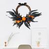 Wall Mounted Realistic Flower Wreath Eye Catching Garlands for Halloween Enthusiasts Door Hangings Party Essential