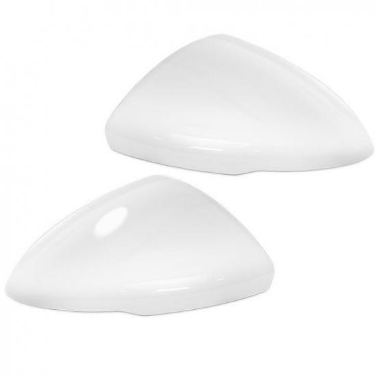 White  Side Rearview Mirror Cover Cap FOR Chevrolet Cruze 2017 2018  1Pair