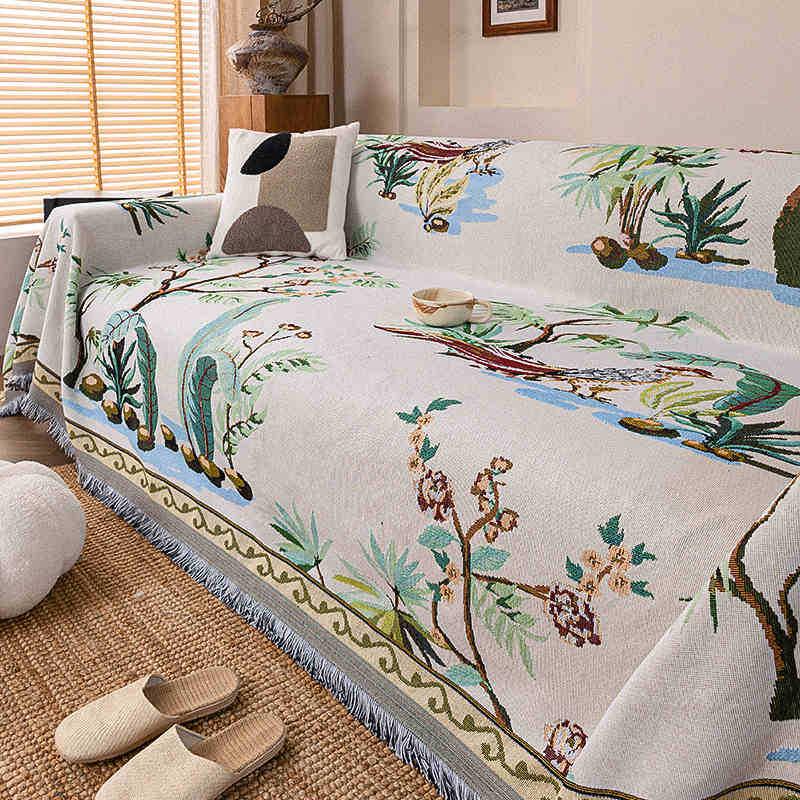 

Универсальный всесезонный чехол-полотенце для дивана из полиэстера и хлопка 180x130cm