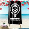 Portsmouth F.C Beach Towel, Large Soft Quick Dry Towel for Beach Camping Swimming
