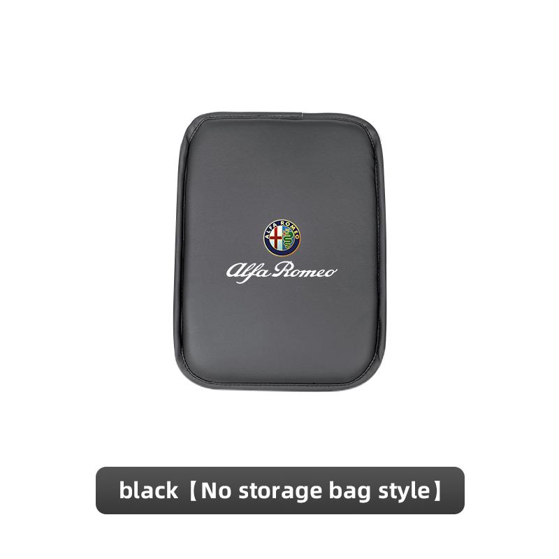 

2026 Hot Sticker Leather Car Armrest Box Pad Auto Armrest Mat For Alfa Romeo 4C 159 166 Spider Giulia 156 Mito 147 8C GT High Qu чёрный