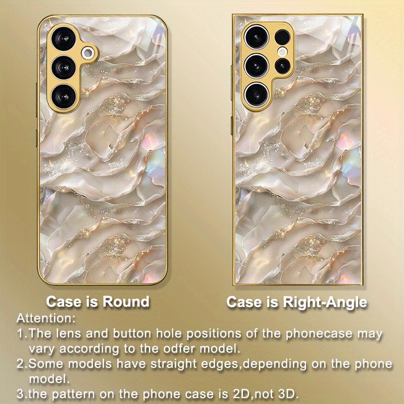 Custodia per Telefono di Fascia Alta Vetro Galvanizzato TPU Custodia per Telefono per Samsung Galaxy S26 S25 S24 S23 S22 S21 FE, Ultra, Plus Resistente alle Cadute