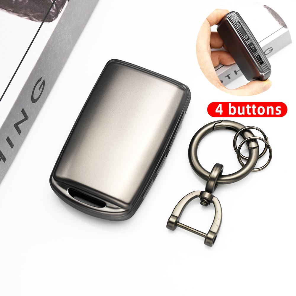 Auto Keyless Fob Shell Protector Keychain For Mazda Cx4 Cx8 Cx9 3 Axela Cx-30 Cx-5 3/4 Buttons Fashion Tpu Car Key Case Cover