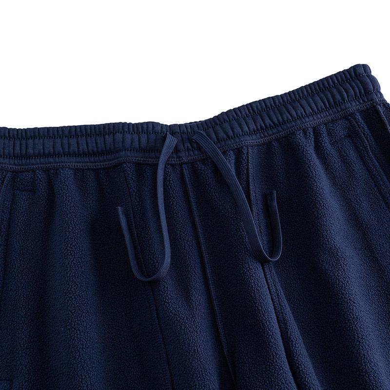 Anta Autumn And Winter Trendy Tapered Fleece Lined Warm Training Pants Men Bottoms 952547308-2